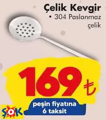 ÇELİK KEVGİR 304 PASLANMAZ ÇELİK